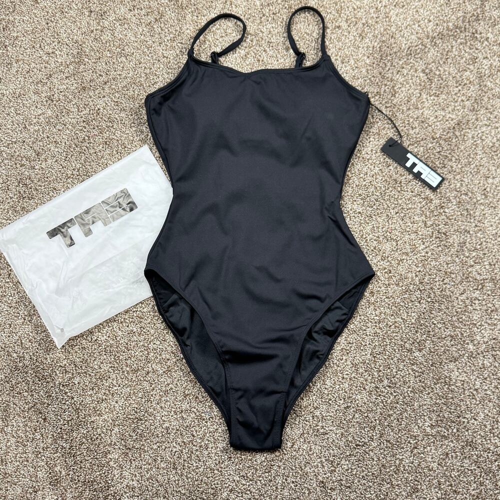 TA3 Sculpting Swimsuit The Lacey Black XS Reg/Long $170 Sexy Tummy Control NWT